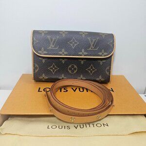 Authentic Louis Vuitton Pochette Florentine Belt Bag with box and dustbag